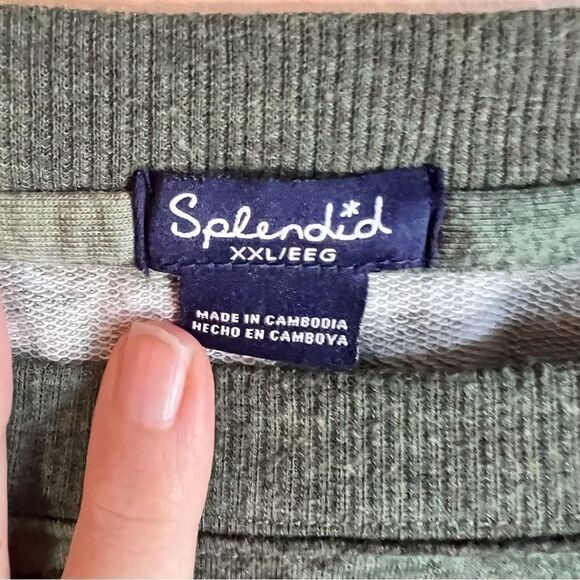 Splendid Womens Classic Camo Cozy Sweatshirt Size XXL Still On Sale‎ on Website - Picture 5 of 5